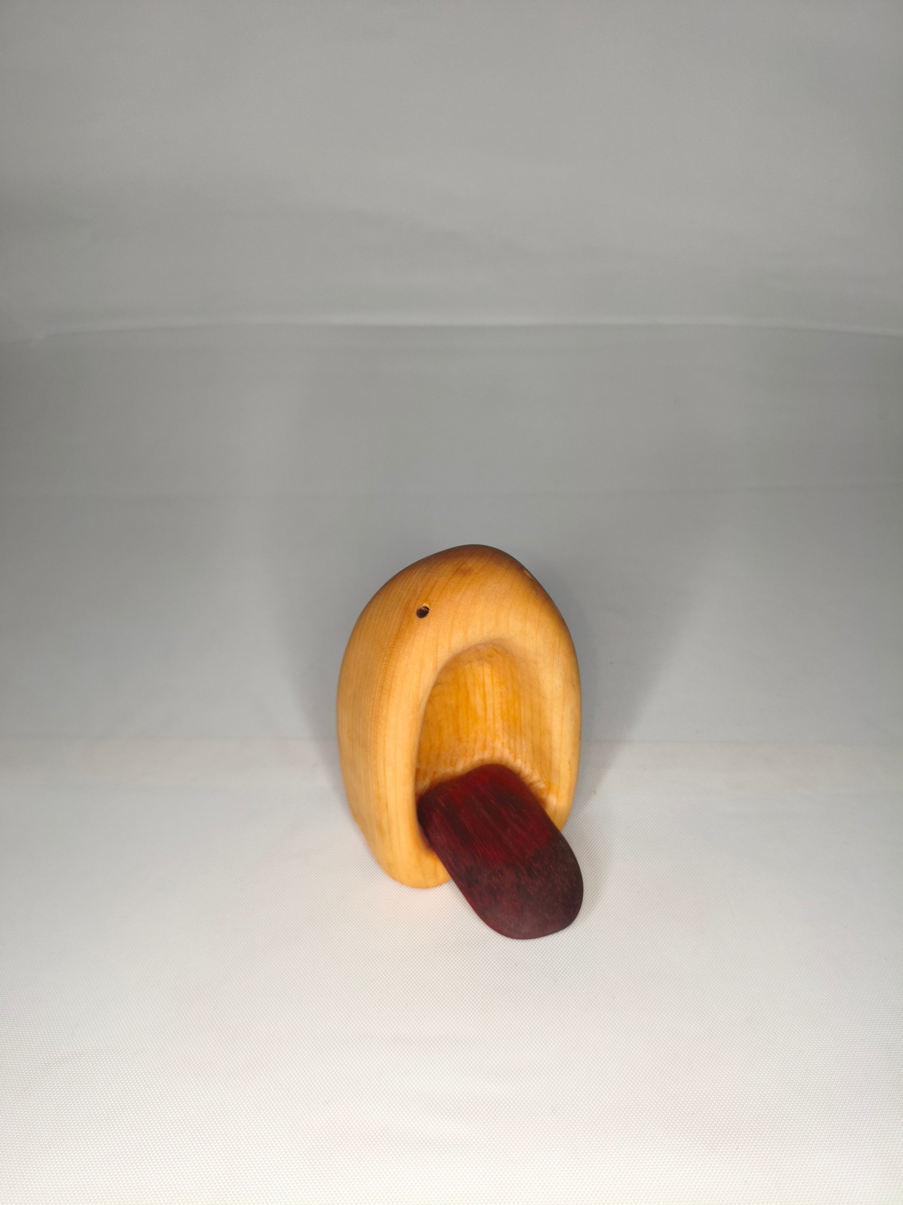 Mostrino – Scultura Artigianale in Faggio e Amaranto