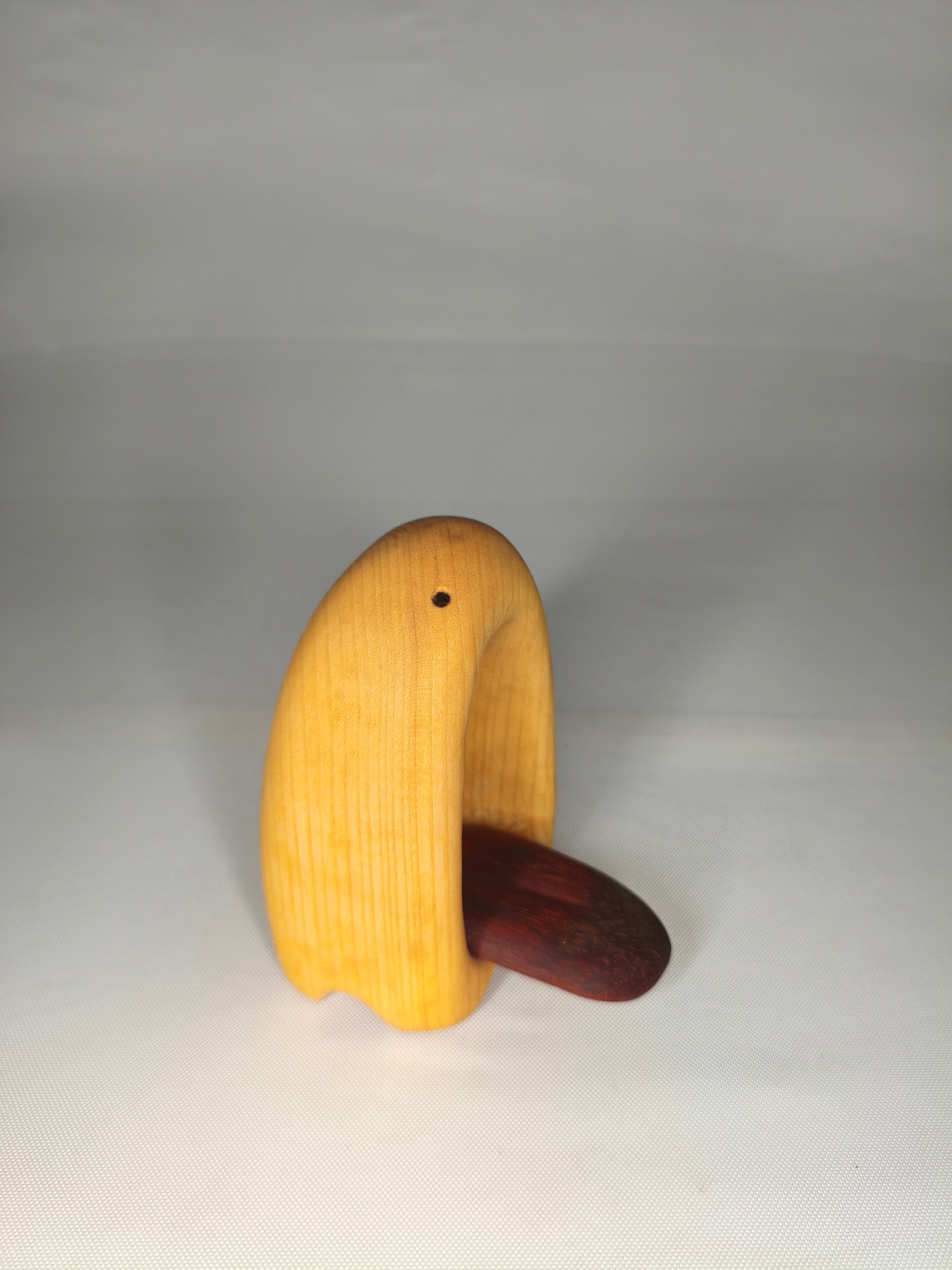 Mostrino – Scultura Artigianale in Faggio e Amaranto
